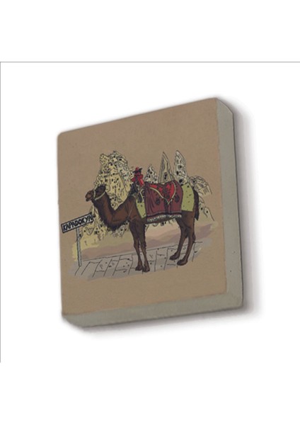 Kapadokya Baskılı Taş Magnet 5x5