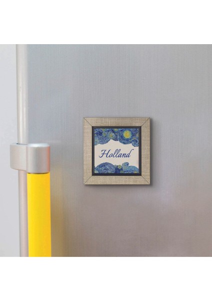 Hollanda Görseli Baskılı Mdf Magnet 7x7 modelleri