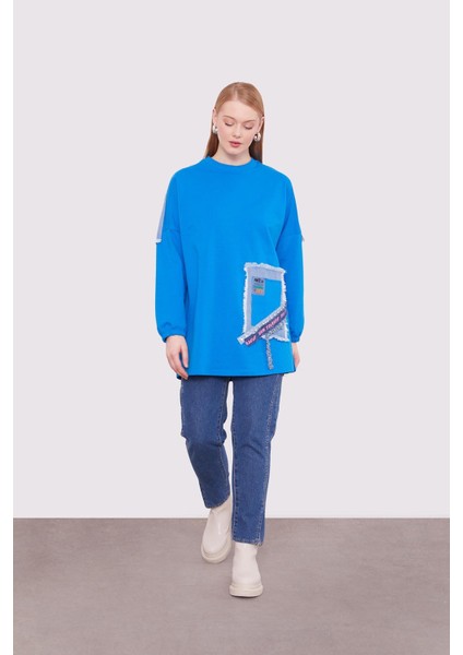 Saks Şerit Aksesuar Detaylı Sweat fiyatları