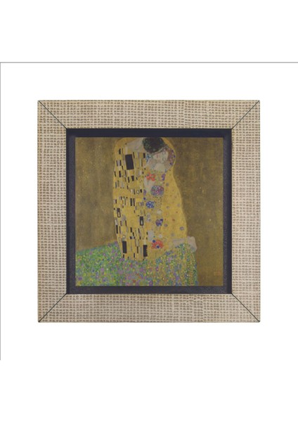 Öpücük (Gustav Klimt, 1907) Baskılı Mdf Magnet 7x7 fırsatları