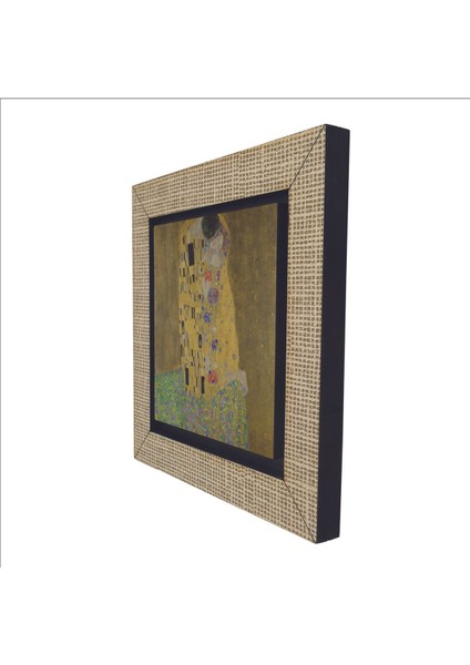 Öpücük (Gustav Klimt, 1907) Baskılı Mdf Magnet 7x7 indirimleri