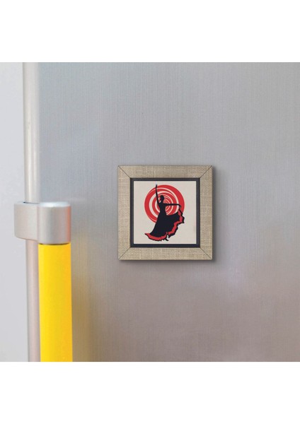 Ispanyol Flamenko Dansçısı Baskılı Mdf Magnet 7x7 modelleri
