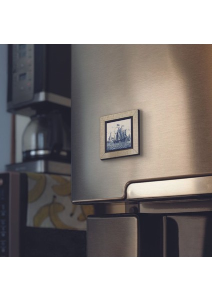 Hollanda Deseni Baskılı Mdf Magnet 7x7