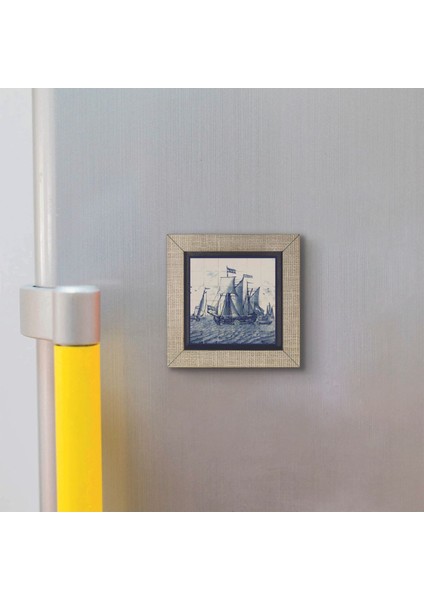 Hollanda Deseni Baskılı Mdf Magnet 7x7