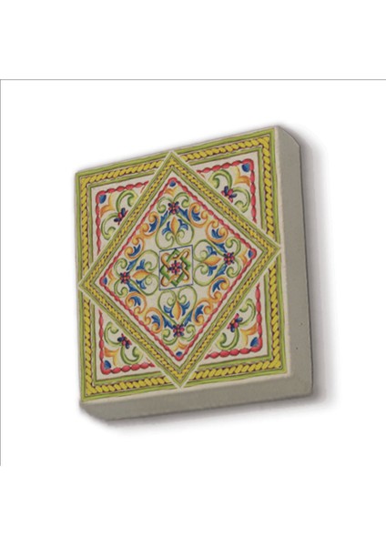Italyan Deseni Baskılı Taş Magnet 5x5