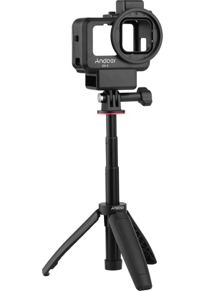 Aksiyon Kamera Video Kafesi ve Uzatılabilir Tripod - Gopro Hero 9 Için (Yurt Dışından)