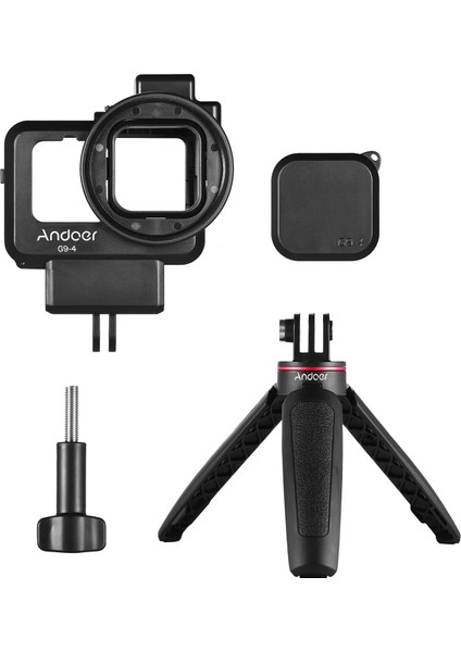 Aksiyon Kamera Video Kafesi ve Uzatılabilir Tripod - Gopro Hero 9 Için (Yurt Dışından)