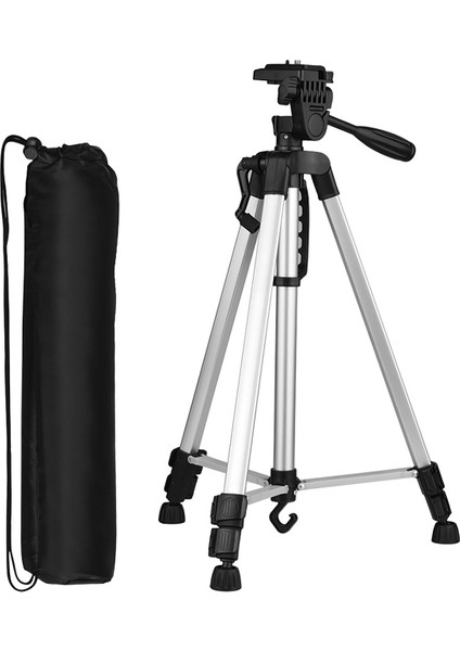 Hafif Alüminyum Tripod 135CM 3kg Dslr ve Telefon Tutucu Taşıma Çantası (Yurt Dışından)