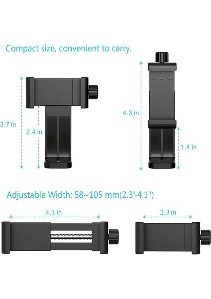 360 Derece Dönebilir Evrensel Telefon Tripod Kıskaç Siyah (Yurt Dışından) modelleri