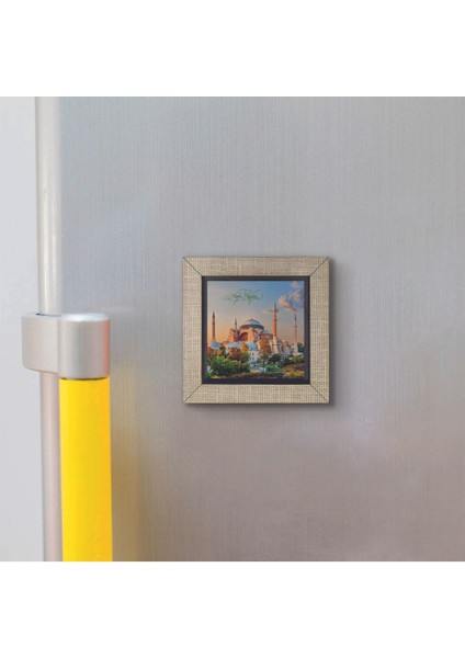 Ayasofya Camii Baskılı Mdf Magnet 7x7 modelleri