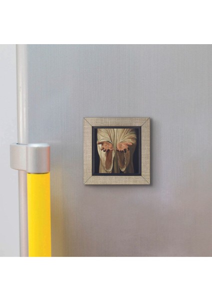 Hz Isa Görseli Baskılı Mdf Magnet 7x7 modelleri