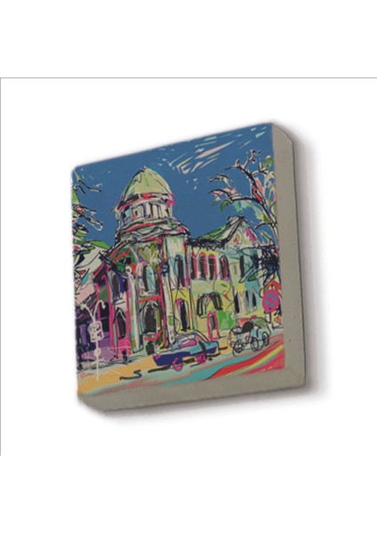 Ukrayna Görseli Baskılı Taş Magnet 5x5