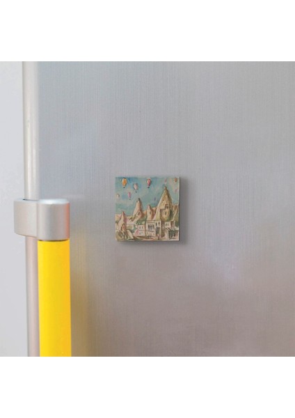 Kapadokya Baskılı Taş Magnet 5x5 modelleri
