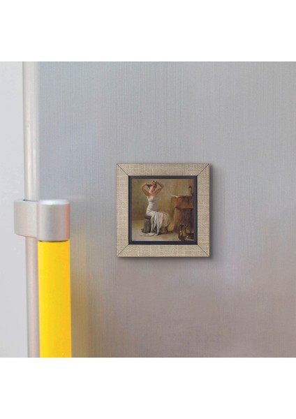 Banyo Sonrası (Theodore Jacques Ralli, 1901) Baskılı Mdf Magnet 7x7 modelleri