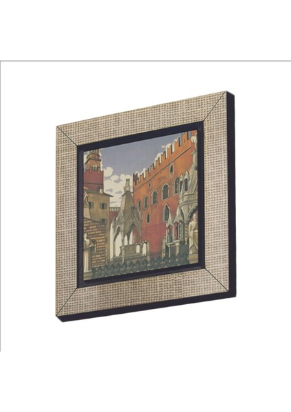 Italya Görseli Baskılı Mdf Magnet 7x7