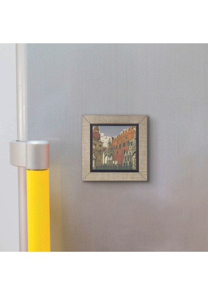 Italya Görseli Baskılı Mdf Magnet 7x7