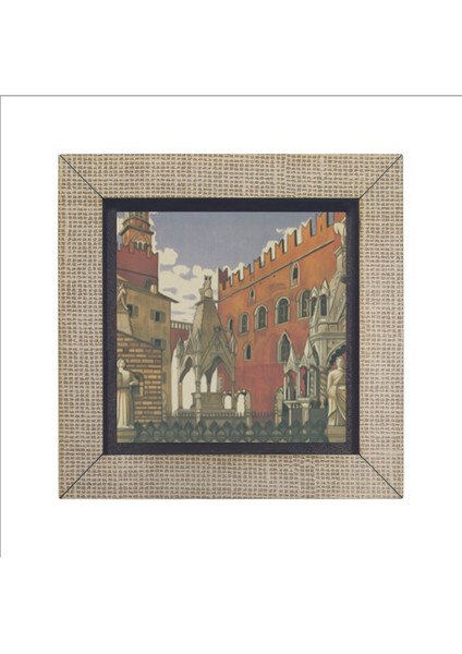 Italya Görseli Baskılı Mdf Magnet 7x7