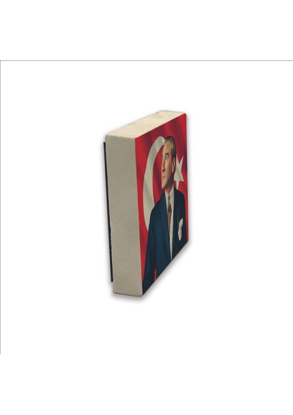 Mustafa Kemal Atatürk Baskılı Taş Magnet 5x5