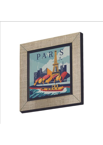 Paris Baskılı Mdf Magnet 7x7