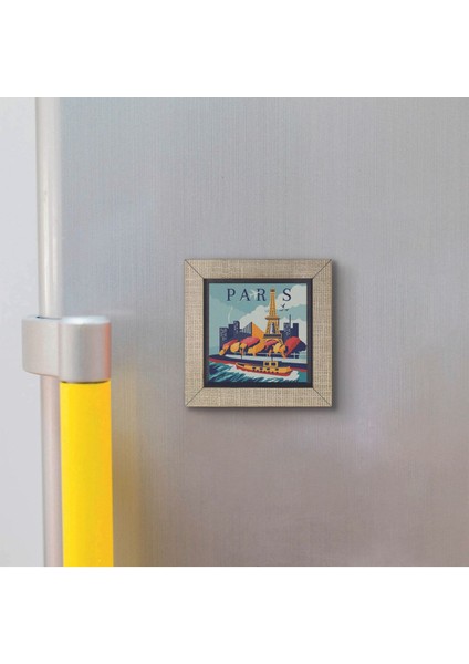 Paris Baskılı Mdf Magnet 7x7 modelleri