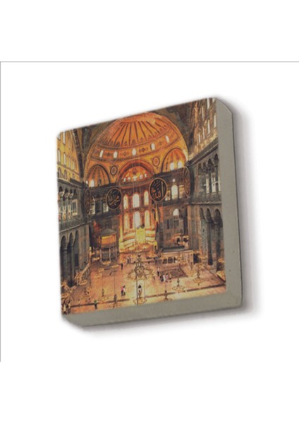 Ayasofya Camii Içi Baskılı Taş Magnet 5x5