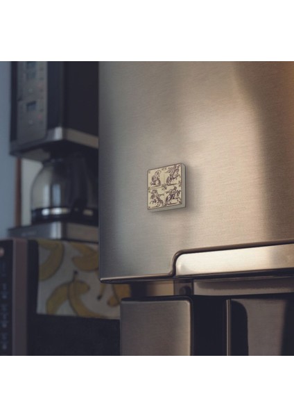 Hollanda Deseni Baskılı Taş Magnet 5x5 fiyatları