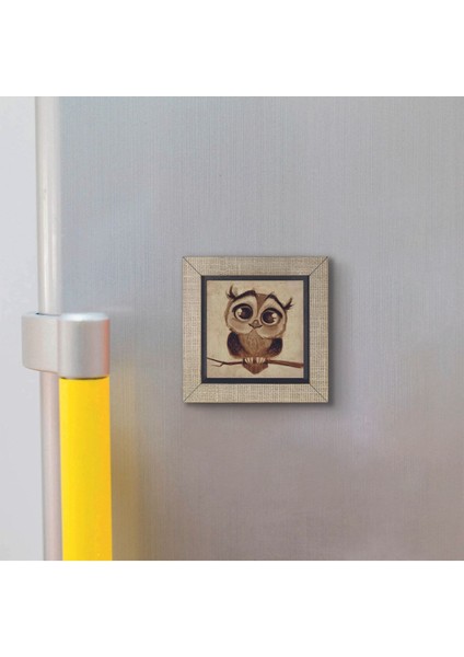Baykuş Baskılı Mdf Magnet 7x7 modelleri