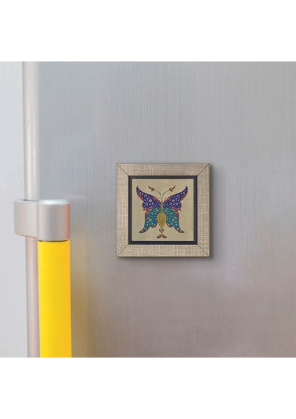 Kelebek Deseni Baskılı Mdf Magnet 7x7 modelleri