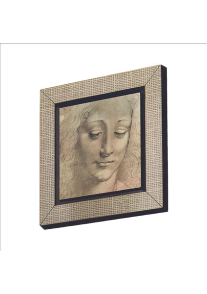 Baş Etüdü (Leonardo Da Vinci) Baskılı Mdf Magnet 7x7