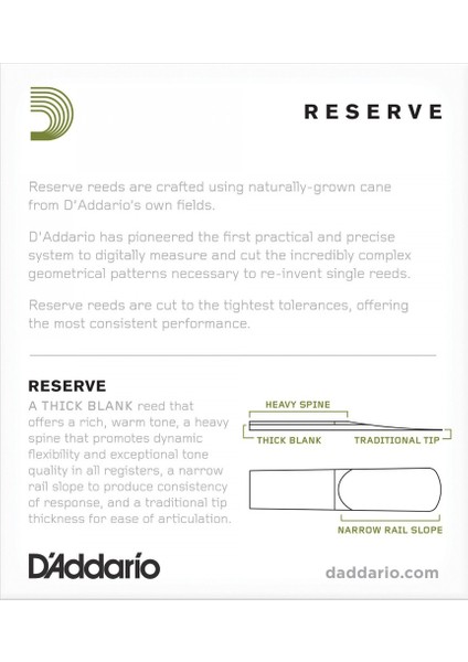 Woodwinds Reserve DJR10305 Alto Saksafon Kamışı No:3+ fiyatları