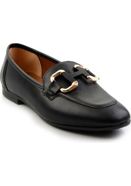 Siyah Kadın Loafer Ayakkabı K01140003809