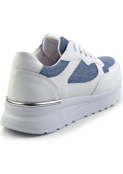Mavi Beyaz Kot Kadın Sneaker K01179001137 modelleri