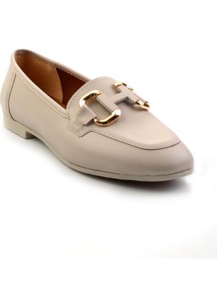 Bej Kadın Loafer Ayakkabı K01140003809