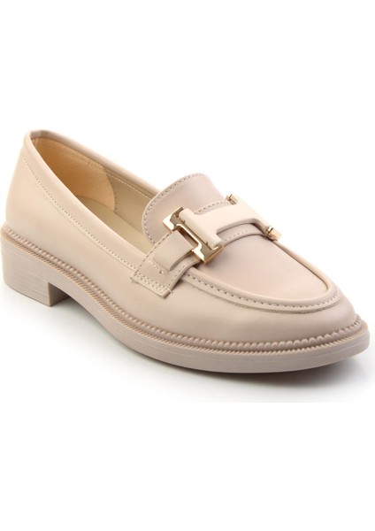 Bej Kadın Loafer Ayakkabı K01216100009