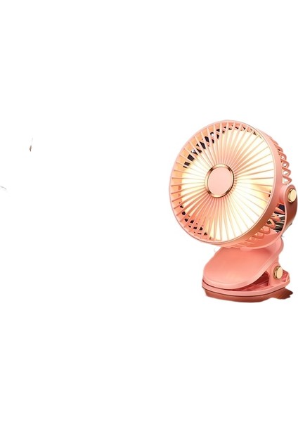 USB Klipsli Fan Taşınabilir Klipsli Fan Öğrenci Yurdu Masa Lambası Abs Küçük Fan (Yurt Dışından)