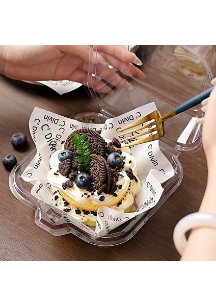 100 Yaprak 18X18CM Kek Ambalajı Için Yağlı Kağıt Altlığı, Küp Şeklinde Kesilmiş Yağlı Kağıt, Sandviç Yiyecekleri Için Özel Yağ Bariyeri (Yurt Dışından)