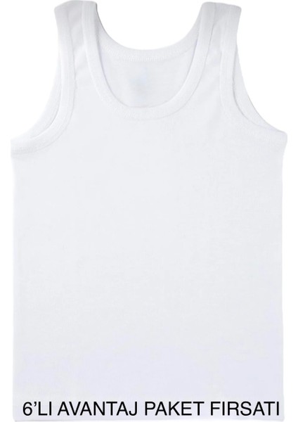 Çocuk Penye Atlet 6'lı Avantaj Paket