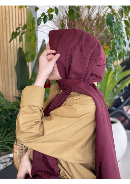 Bordo Harem Scarf Maria Şal fırsatları