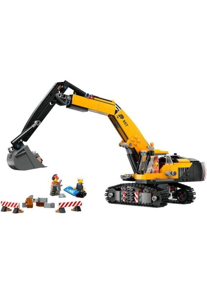 60420 LEGO City Sarı Inşaat Ekskavatörü 633 Parça +8 Yaş
