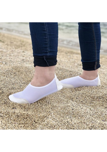 Kalın Tabanlı Ortopedik İç Tabanlı Çok Amaçlı Deniz Ayakkabısı Havuz Plaj Bahçe Ev Patiği