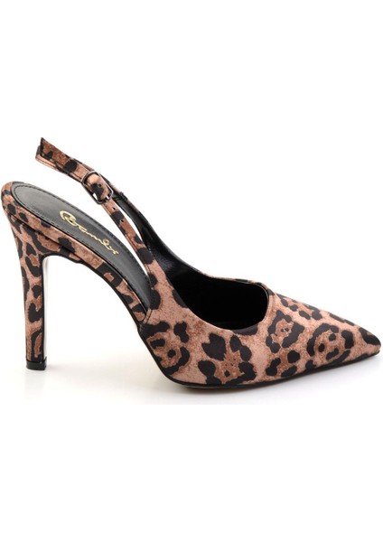 Leopar Kadın Klasik Topuklu Ayakkabı K01231437804