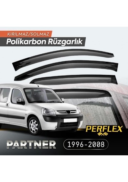 Peugeot Partner 1996-2008 Cam Rüzgarlığı V2 Mugen