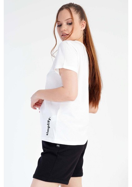 Kadın Pamuklu Beyaz Kısa Kol Şort Pijama Takımı