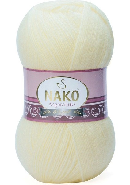 Angora Luks 256 Krem Örgü Ipi (5 Adet)