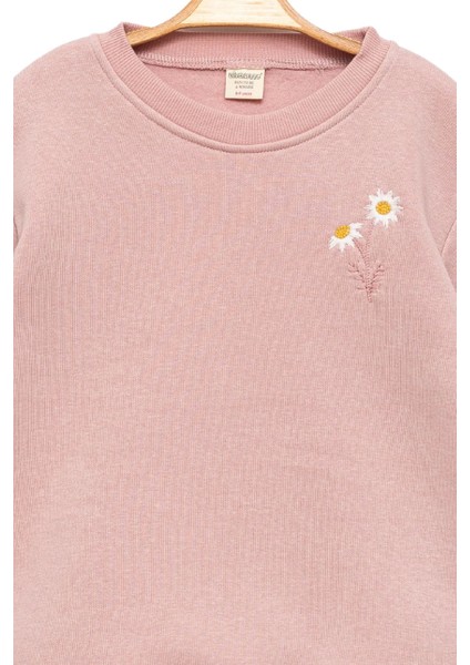Kız Çocuk Pembe Sweatshirt Papatyalı - Kız Çocuk Giyim fiyatları