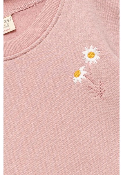 Kız Çocuk Pembe Sweatshirt Papatyalı - Kız Çocuk Giyim modelleri