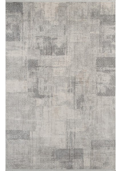 Pier Zen HG08A Krem Gri Viskon Akrilik Yumuşak Leke Tutmaz Silinebilir Halı