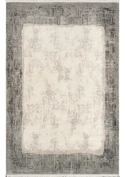 Pier Zen HG02A Krem Gri Viskon Akrilik Yumuşak Leke Tutmaz Silinebilir Halı