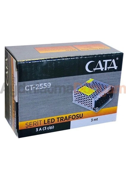 Ct-2559 3 Amper Adaptör Klemensli Şerit Led Trafosu 36W Slim Model fiyatları