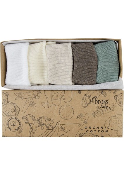 Organik Bebek Çorabı Kız Çocuklar İçin %100 Pamuklu 5'li Kutulu Set Canlı Renkler modelleri